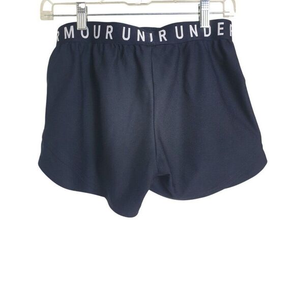 Under Armour Women's Shorts S Black 3.0 Logo Elastic Waistband Pockets - Picture 5 of 8